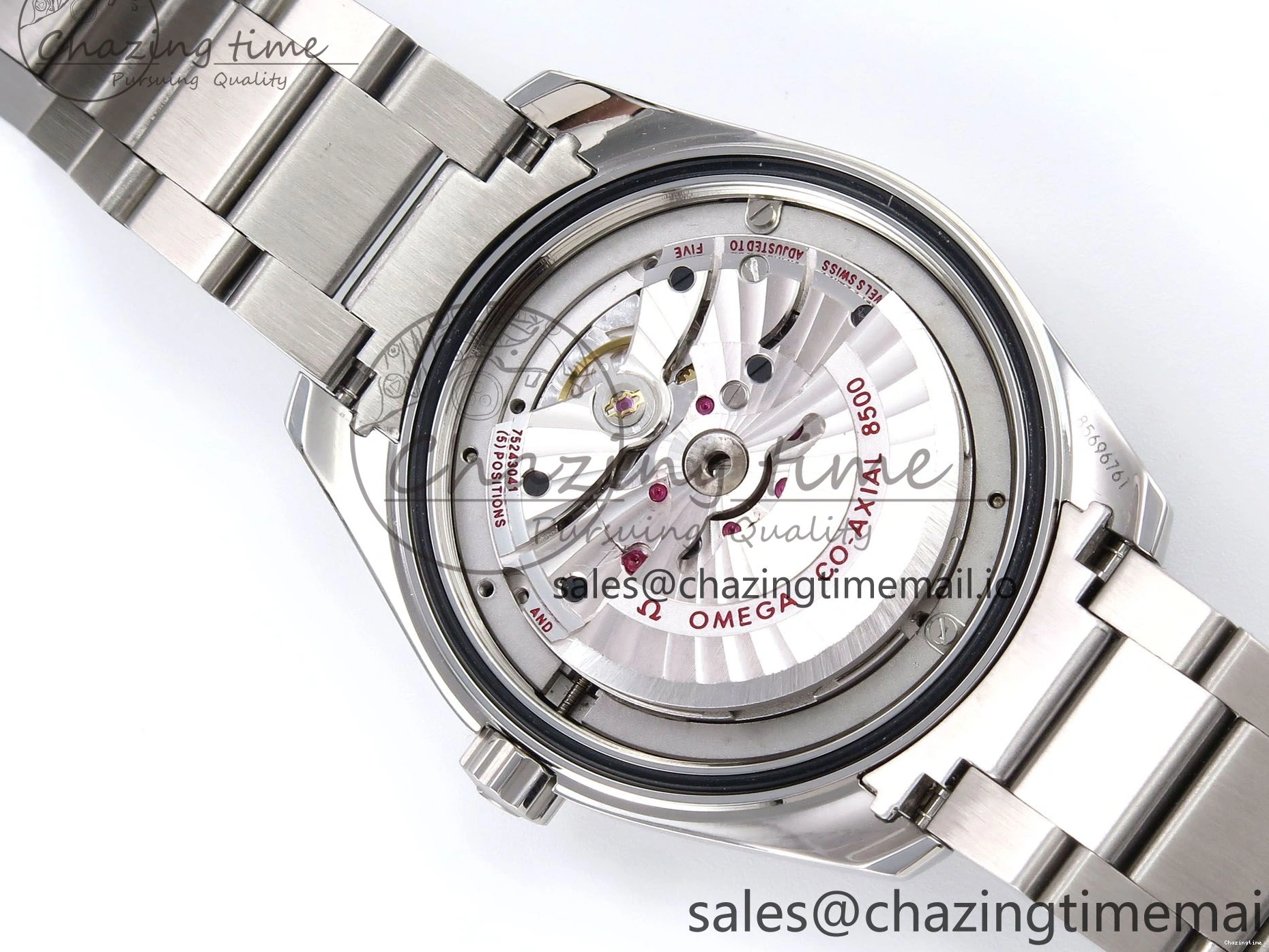 0108 Aqua Terra 150M GMT OMF 1:1 Best Edition White Blue Dial on SS Bracelet A RelaxedFit 7709